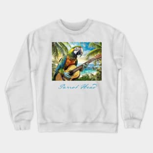 Parrot Head Design Crewneck Sweatshirt